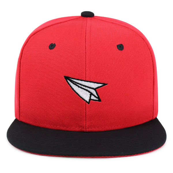 Paper Airplane Snapback Hat Embroidered Hip-Hop Baseball Cap Plane Sky