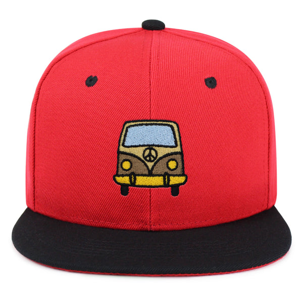 Hippie Van Snapback Hat Embroidered Hip-Hop Baseball Cap RV VW