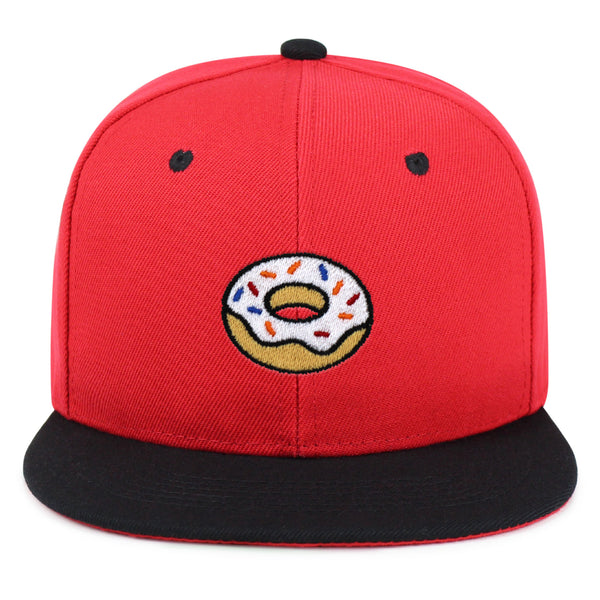 Donut Snapback Hat Embroidered Hip-Hop Baseball Cap Doughtnut Snack