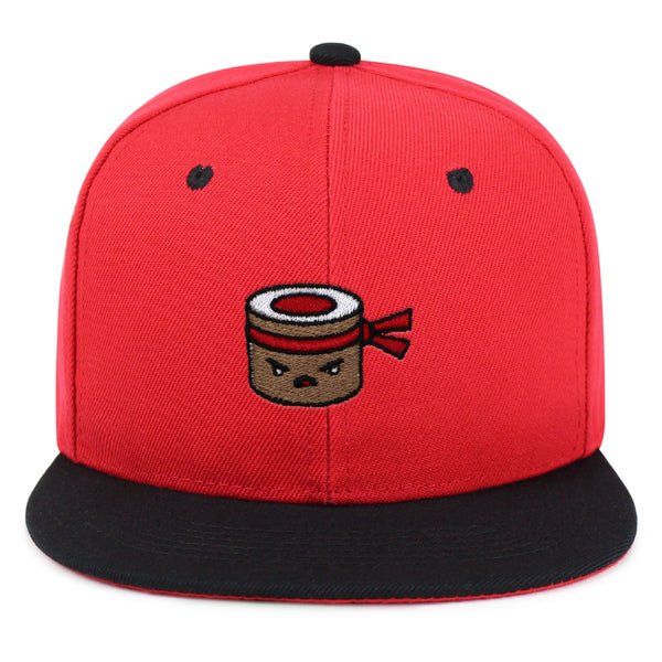 Angry Sushi Snapback Hat Embroidered Hip-Hop Baseball Cap Japanese