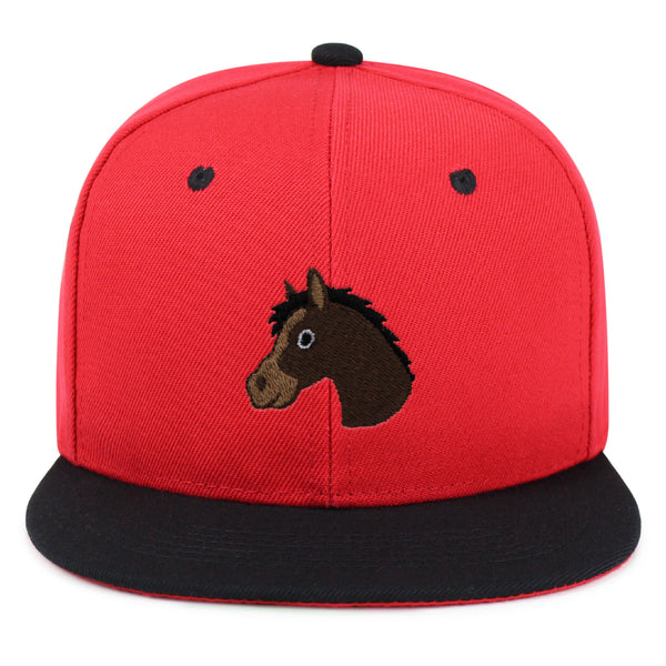 Horse Head Snapback Hat Embroidered Hip-Hop Baseball Cap Cowboy Zoo