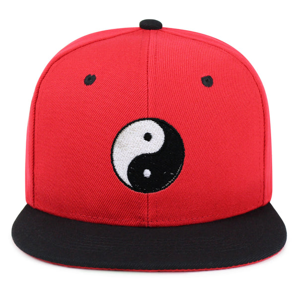 Ying Yang Snapback Hat Embroidered Hip-Hop Baseball Cap Asian Meditation