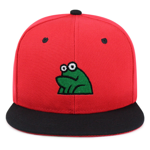 Frog Snapback Hat Embroidered Hip-Hop Baseball Cap Funny