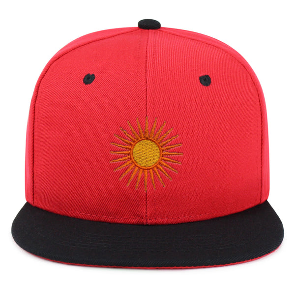 Sun Snapback Hat Embroidered Hip-Hop Baseball Cap Sunny Summer