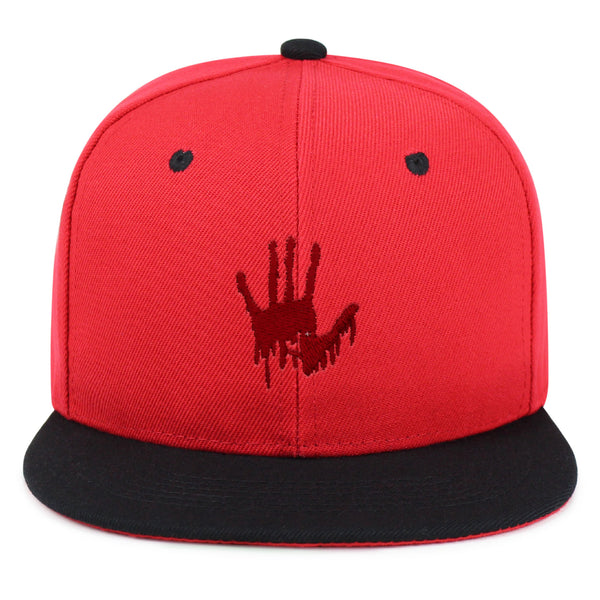 Bloody Hand Snapback Hat Embroidered Hip-Hop Baseball Cap Horror