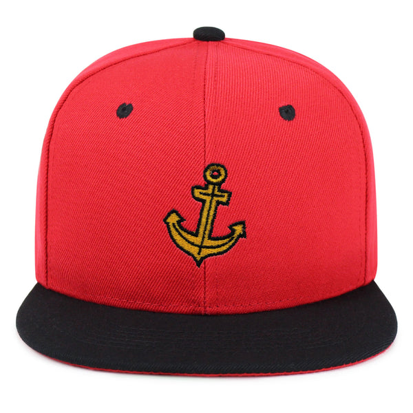 Anchor Snapback Hat Embroidered Hip-Hop Baseball Cap Boat Pirate