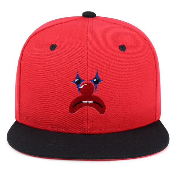 Clown Face Snapback Hat Embroidered Hip-Hop Baseball Cap Circus Sad