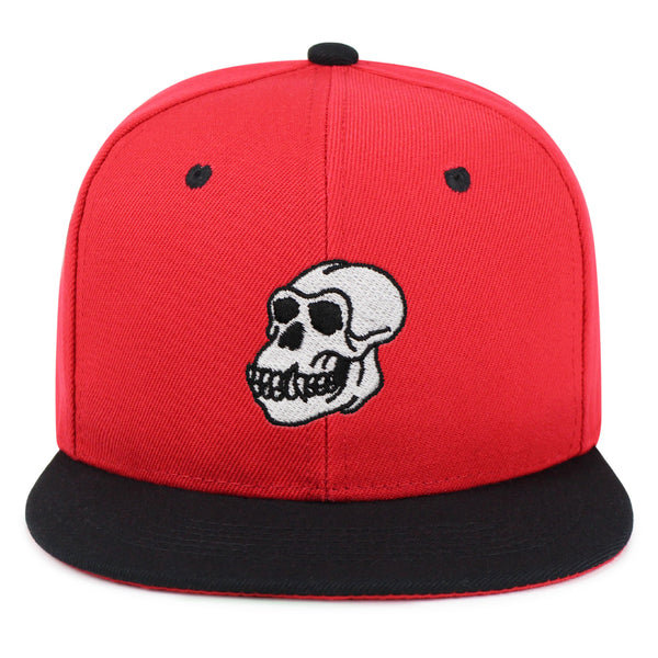 Gorilla Skull Snapback Hat Embroidered Hip-Hop Baseball Cap Skelton