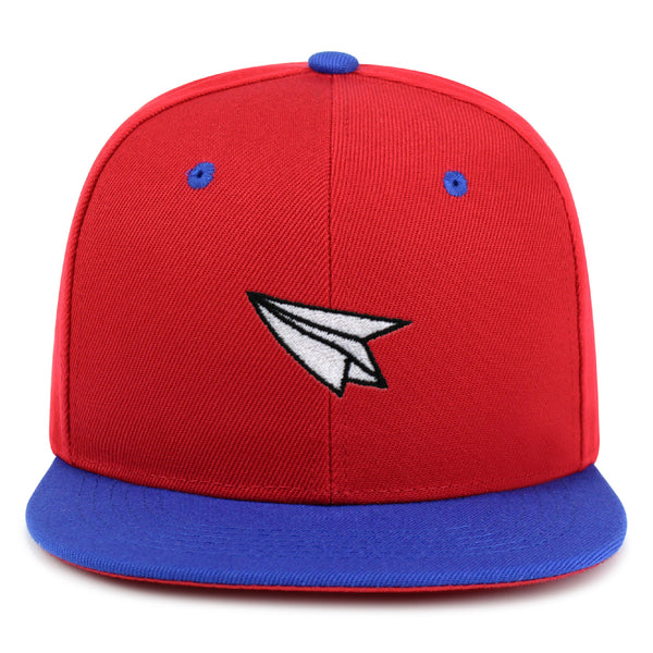 Paper Airplane Snapback Hat Embroidered Hip-Hop Baseball Cap Plane Sky