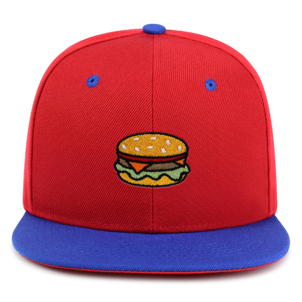 Hamburger Snapback Hat Embroidered Hip-Hop Baseball Cap Fast Food