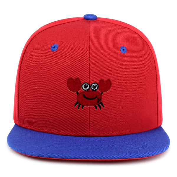 Funny Crab Snapback Hat Embroidered Hip-Hop Baseball Cap Ocean Sea Fishing