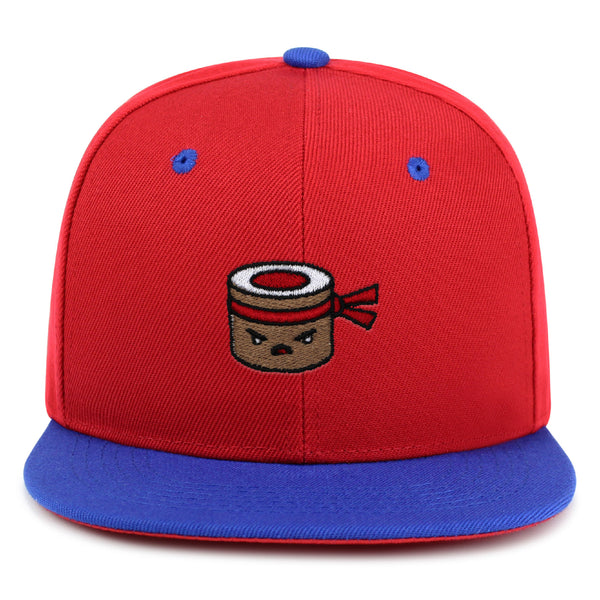 Angry Sushi Snapback Hat Embroidered Hip-Hop Baseball Cap Japanese