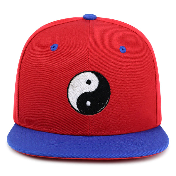 Ying Yang Snapback Hat Embroidered Hip-Hop Baseball Cap Asian Meditation