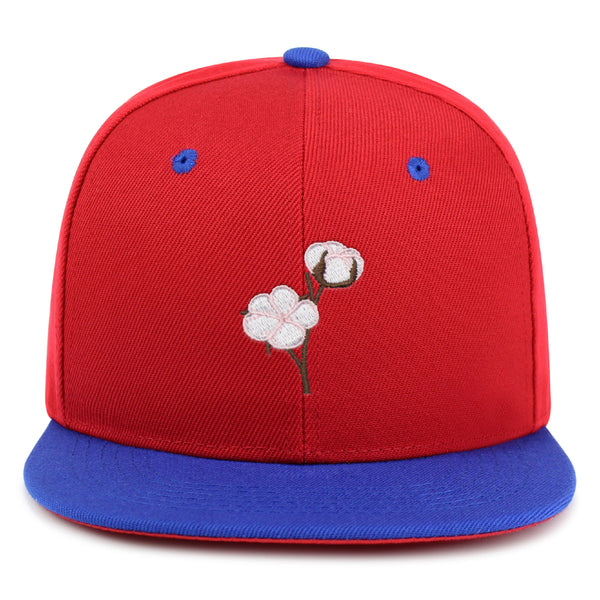 Cotton Flower Snapback Hat Embroidered Hip-Hop Baseball Cap Tree