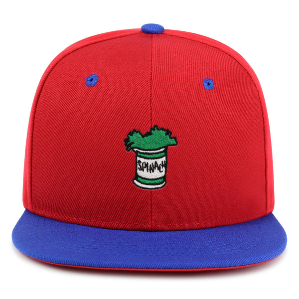 Spinach Leaf  Snapback Hat Embroidered Hip-Hop Baseball Cap Captain