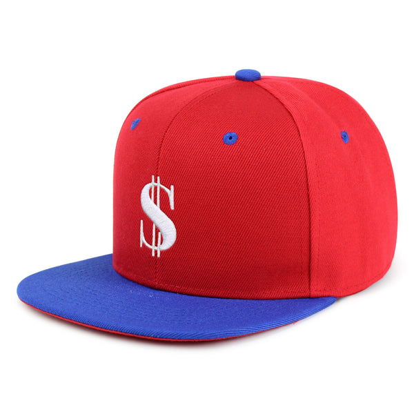 Dollar Sign Snapback Hat Embroidered Hip-Hop Baseball Cap Money Cash