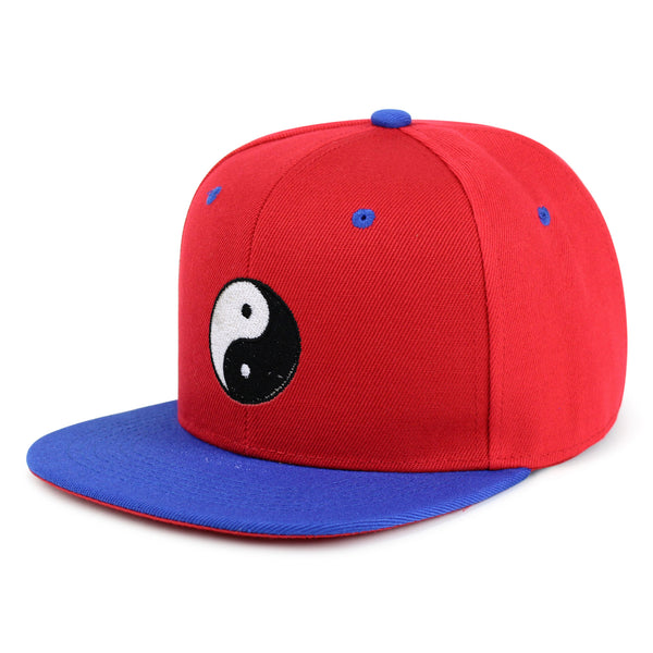 Ying Yang Snapback Hat Embroidered Hip-Hop Baseball Cap Asian Meditation