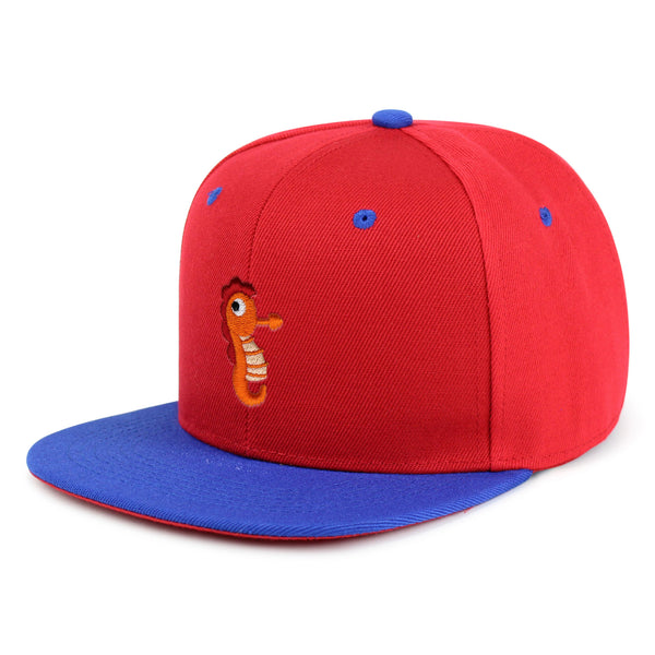 Sea Horse Snapback Hat Embroidered Hip-Hop Baseball Cap Ocean Fish