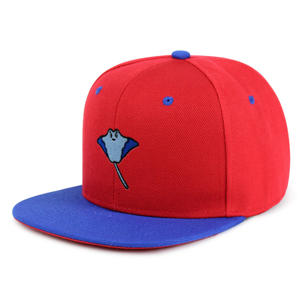 Stingray Snapback Hat Embroidered Hip-Hop Baseball Cap Fishing Ocean