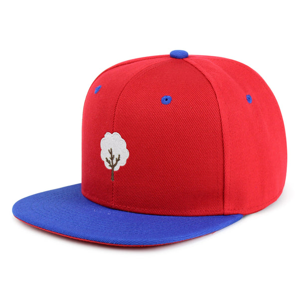 Snowy Tree Snapback Hat Embroidered Hip-Hop Baseball Cap Winter