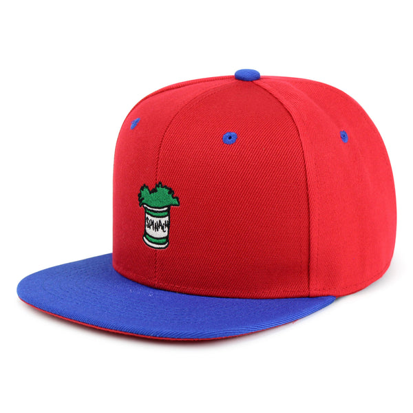 Spinach Leaf  Snapback Hat Embroidered Hip-Hop Baseball Cap Captain