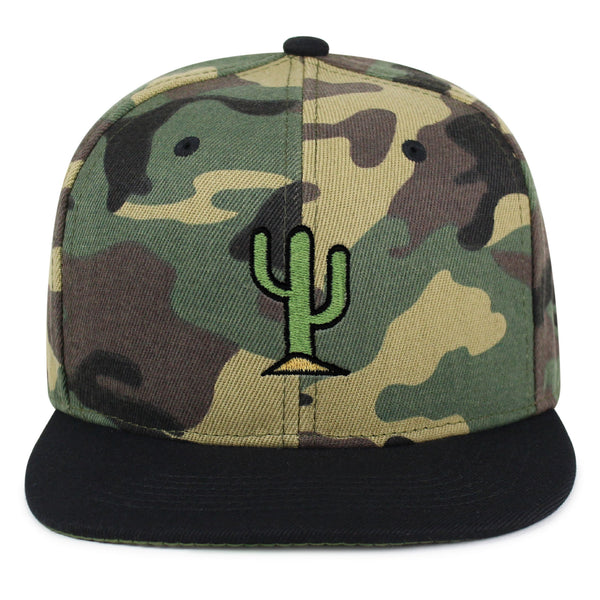 Cactus Snapback Hat Embroidered Hip-Hop Baseball Cap Desert Hot