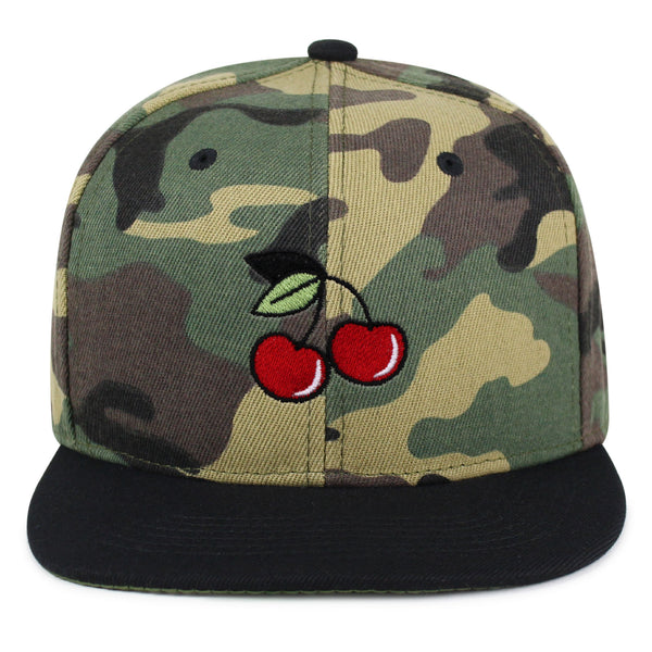 Cherry Snapback Hat Embroidered Hip-Hop Baseball Cap Fruit