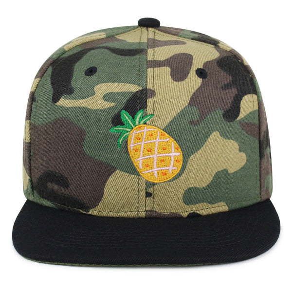 Papaya Fruit Snapback Hat Embroidered Hip-Hop Baseball Cap Pineapple