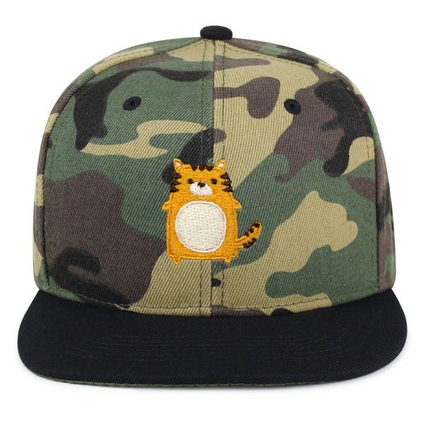 Tiger Snapback Hat Embroidered Hip-Hop Baseball Cap Wild Animal Scary