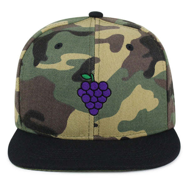 Grapes  Snapback Hat Embroidered Hip-Hop Baseball Cap Fruit