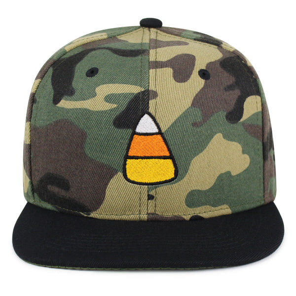 Candy Corn Snapback Hat Embroidered Hip-Hop Baseball Cap Snack Funny