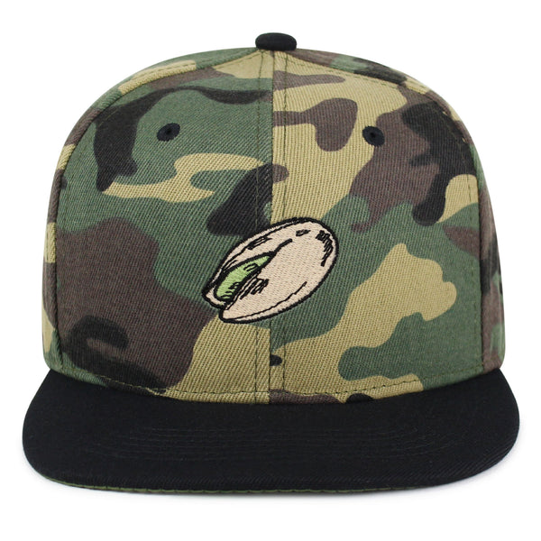 Pistachio Snapback Hat Embroidered Hip-Hop Baseball Cap Nut Funny