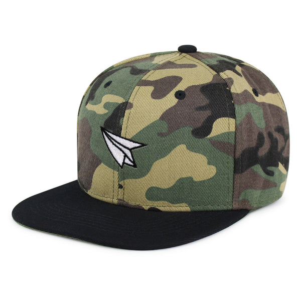 Paper Airplane Snapback Hat Embroidered Hip-Hop Baseball Cap Plane Sky