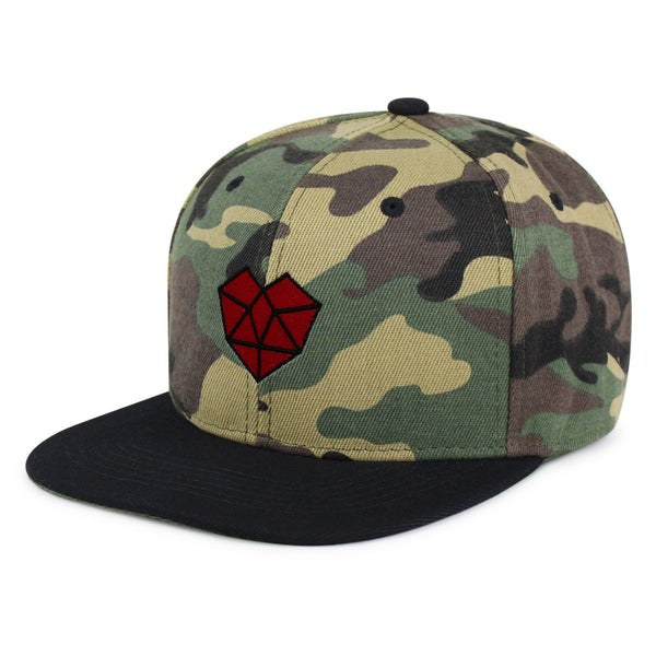 Heart Snapback Hat Embroidered Hip-Hop Baseball Cap Health Love