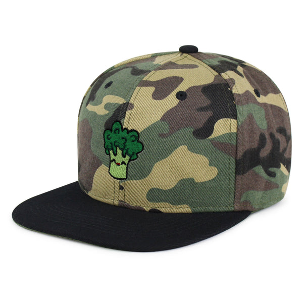 Broccoli Snapback Hat Embroidered Hip-Hop Baseball Cap Vegan Vegetable