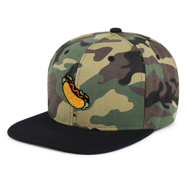 Hot Dog Snapback Hat Embroidered Hip-Hop Baseball Cap Fast Food