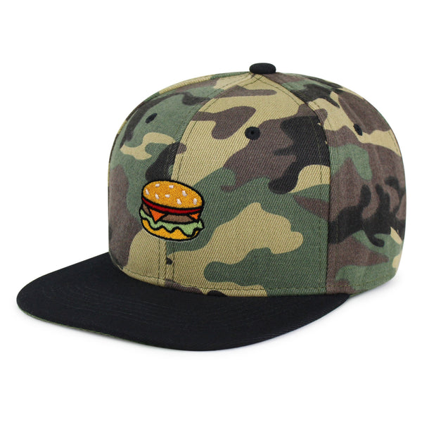 Hamburger Snapback Hat Embroidered Hip-Hop Baseball Cap Fast Food