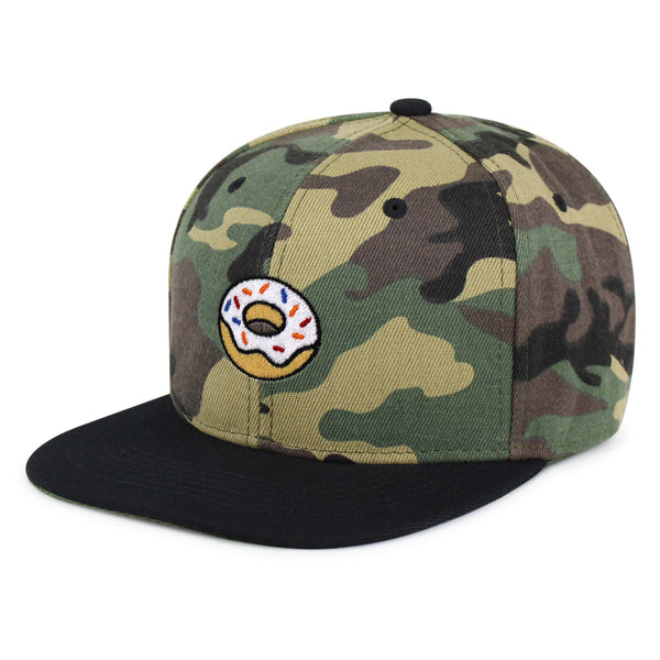 Donut Snapback Hat Embroidered Hip-Hop Baseball Cap Doughtnut Snack