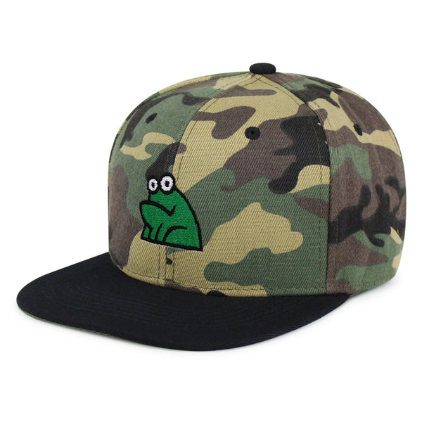 Frog Snapback Hat Embroidered Hip-Hop Baseball Cap Funny