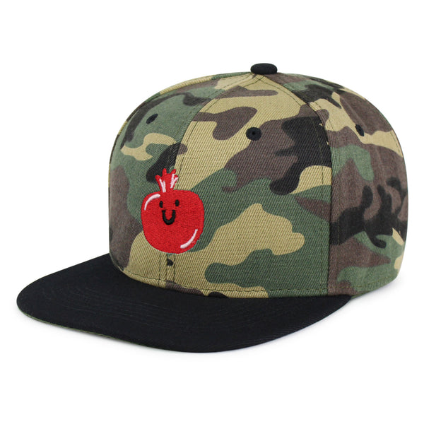 Pomegranate Snapback Hat Embroidered Hip-Hop Baseball Cap Fruit Grenade