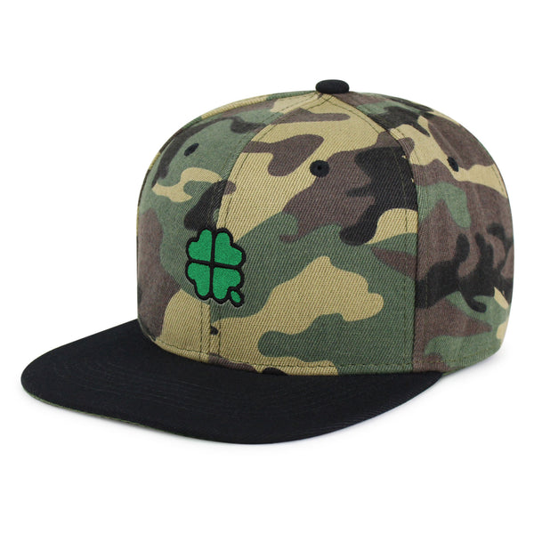 Four Leaf Clover  Snapback Hat Embroidered Hip-Hop Baseball Cap Clove Lucky