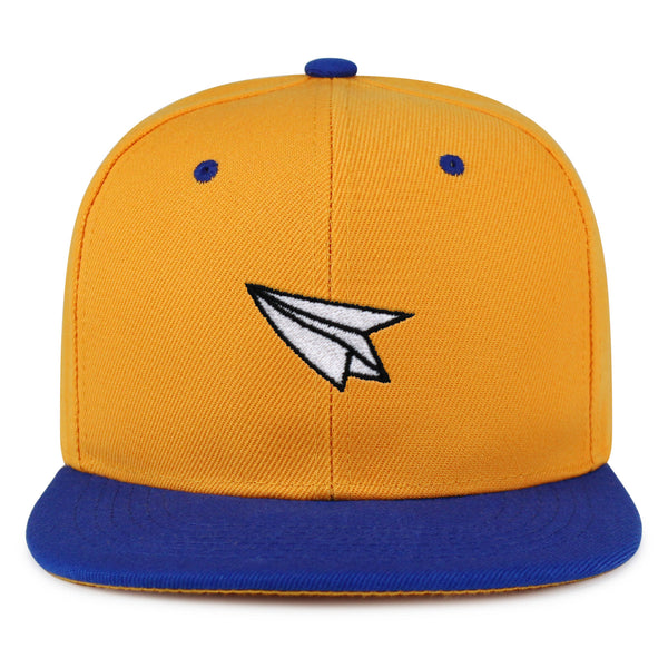 Paper Airplane Snapback Hat Embroidered Hip-Hop Baseball Cap Plane Sky