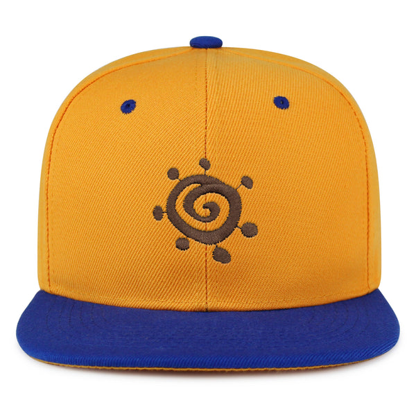 Indian Kokopelli Snapback Hat Embroidered Hip-Hop Baseball Cap Traditional Symbol