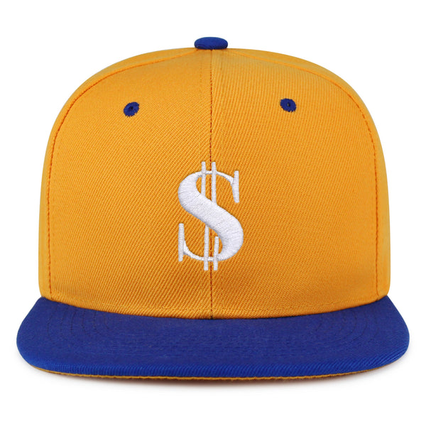 Dollar Sign Snapback Hat Embroidered Hip-Hop Baseball Cap Money Cash