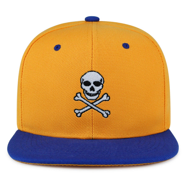 Pirate Skull Snapback Hat Embroidered Hip-Hop Baseball Cap Scary Grunge