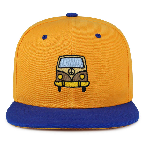 Hippie Van Snapback Hat Embroidered Hip-Hop Baseball Cap RV VW