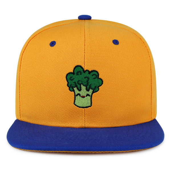 Broccoli Snapback Hat Embroidered Hip-Hop Baseball Cap Vegan Vegetable