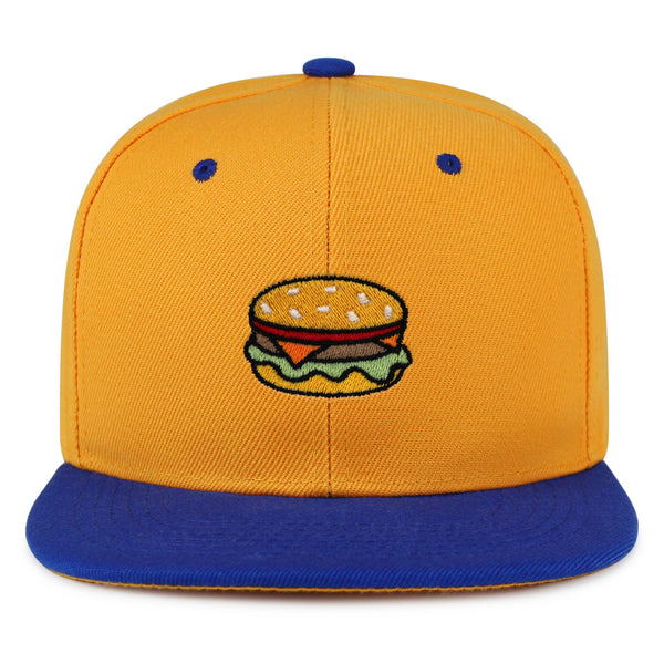 Hamburger Snapback Hat Embroidered Hip-Hop Baseball Cap Fast Food