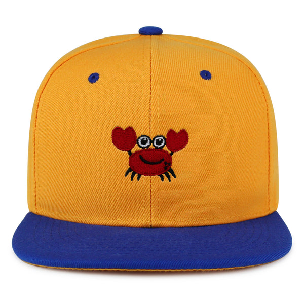 Funny Crab Snapback Hat Embroidered Hip-Hop Baseball Cap Ocean Sea Fishing