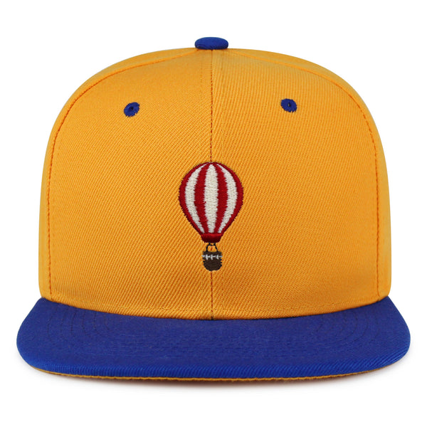 Hot Air Ballon Snapback Hat Embroidered Hip-Hop Baseball Cap Travel Fly Sky